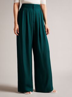 Широкие брюки Krissi Ted Baker, темно-зеленый