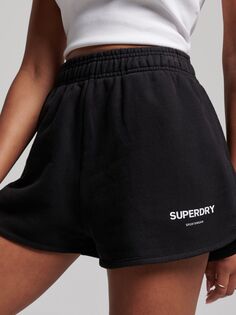 Спортивные шорты Core Sport Superdry, черный