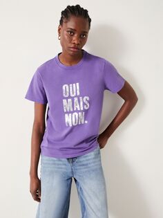 Футболка без одежды Oui Mais HUSH, фиолетовый