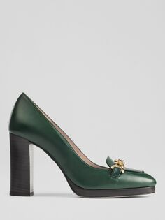Коллекция x Ascot: кожаные туфли-лодочки Attley L.K.Bennett, темно-зеленый