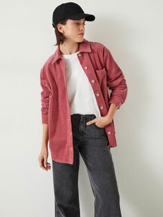 Вельветовая рубашка Клео HUSH, темно-розовый
