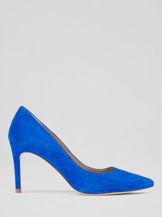 Замшевые туфли-лодочки Floret на шпильке L.K.Bennett, синий