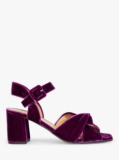 Бархатные босоножки Infinity на каблуке Penelope Chilvers, бугенвиллия