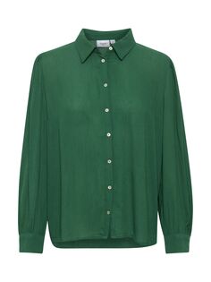 Повседневная рубашка на пуговицах Alba Saint Tropez, зеленый зеленый