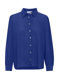 Повседневная рубашка на пуговицах Alba Saint Tropez, содалит синий