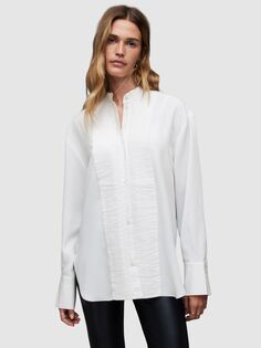 Рубашка Mae со складками AllSaints, мел белый