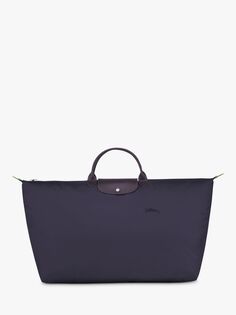 Зеленая дорожная сумка Le Pliage XL из переработанной парусины Longchamp, черника