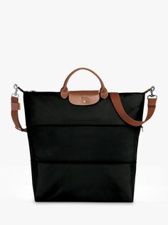 Оригинальная расширяемая дорожная сумка Le Pliage Longchamp, черный