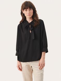 Блуза свободного кроя Alena с рукавами 3/4 Part Two, черный
