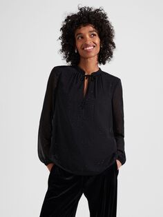 Украшенная блузка Amira Hobbs, черный Hobb's