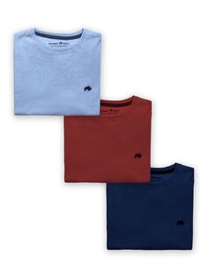 Классическая футболка из органического хлопка Raging Bull, темно-синий/синий/красный