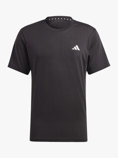 Спортивная футболка Essentials Comfort из переработанного материала adidas, черно-белый