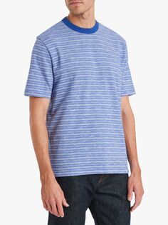 Хлопковая футболка в полоску Paul Smith, синий/мульти