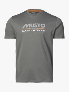 футболка с коротким рукавом из коллаборации с Land Rover Musto, темно-серый