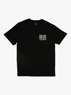 Наклонная футболка Deus ex Machina, черный
