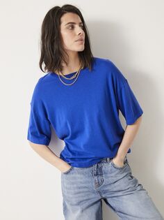 Трикотажная футболка Linzy HUSH, ярко-голубой