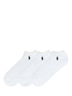 Низкие носки-поло до щиколотки Ralph Lauren, белый