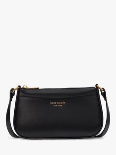 Кожаная сумка через плечо Bleeker kate spade new york, черный