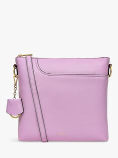 Кожаная сумка через плечо Pockets 2.0 среднего размера Radley, сахарный розовый