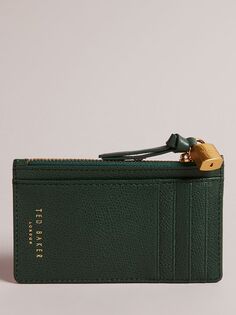 Кожаный кошелек Bromton Ted Baker, темно-зеленый