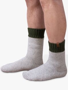 Массивные носки из термошерстяной смеси totes, серый/зеленый