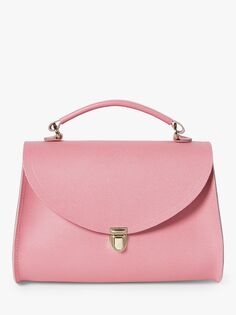 Кожаная сумка-саквояж Cambridge Satchel Poppy The Cambridge Satchel Company, лососевый розовый