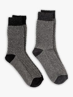 Текстурированные носки totes, черный/угольный