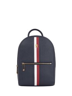 Рюкзак в полоску с эмблемой Tommy Hilfiger, космический синий