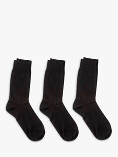 Итальянские носки из хлопковой смеси до щиколотки totes, черный