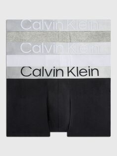 Трусы из переработанного хлопка Calvin Klein, черный/белый/серый