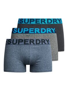 Трусы из смеси органического хлопка Superdry, ворон блэк марл