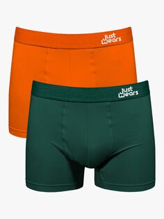 Боксеры JustWears, оранжевый/зеленый