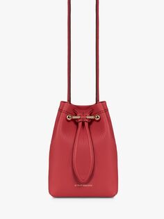 Кожаная сумка-клатч Osette Strathberry, малиновый/бордовый