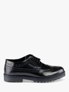 Кожаные формальные туфли-броги Croxley Silver Street London, черный