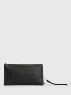 Кожаный кошелек Эллиотт AllSaints, черный