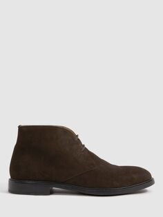 Замшевые ботинки Garrett Chucker Reiss, темно коричневый