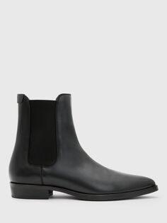 Кожаные ботинки челси Steam AllSaints, черный