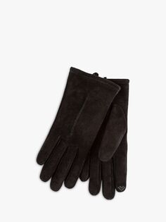 Замшевые перчатки Isotoner One Point totes, черный
