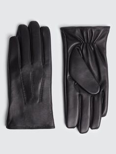 Кожаные перчатки Moss, черный
