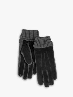 Замшевые и трикотажные перчатки Smarttouch totes, черный