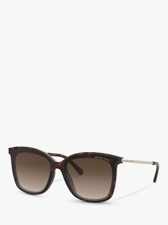 MK2079U Женские квадратные солнцезащитные очки Zermatt Michael Kors, темно-коричневый/коричневый градиент
