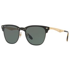 RB3576N Квадратные солнцезащитные очки Blaze Clubmaster Ray-Ban, черный/зеленый