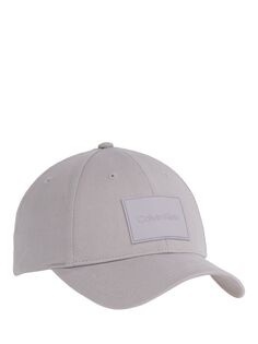 Тональная резиновая накладная кепка Calvin Klein, серебряный