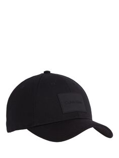 Тональная резиновая накладная кепка Calvin Klein, черный