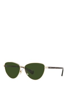 Женские солнцезащитные очки кошачий глаз Ralph RA4134 Ralph Lauren, блестящий бледно-золотой/зеленый