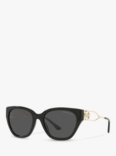 MK2154 Женские квадратные солнцезащитные очки на озере Комо Michael Kors, черный