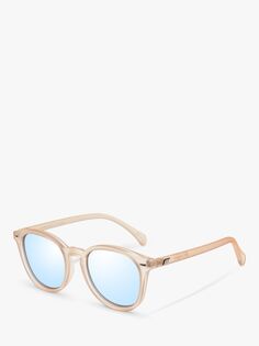 Круглые солнцезащитные очки унисекс Bandwagon Le Specs, тан/зеркальный синий l5000144