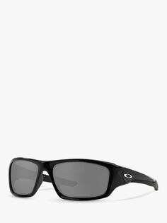 OO9236 Мужские прямоугольные солнцезащитные очки с клапаном Oakley, полированный черный/серый
