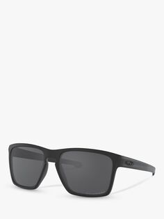 OO9341 Серебристые квадратные поляризованные солнцезащитные очки XL Oakley, черный