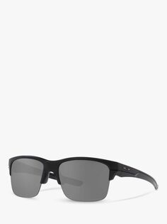 OO9316 Мужские прямоугольные поляризованные солнцезащитные очки Thinlink Prizm Oakley, матовый черный/серый